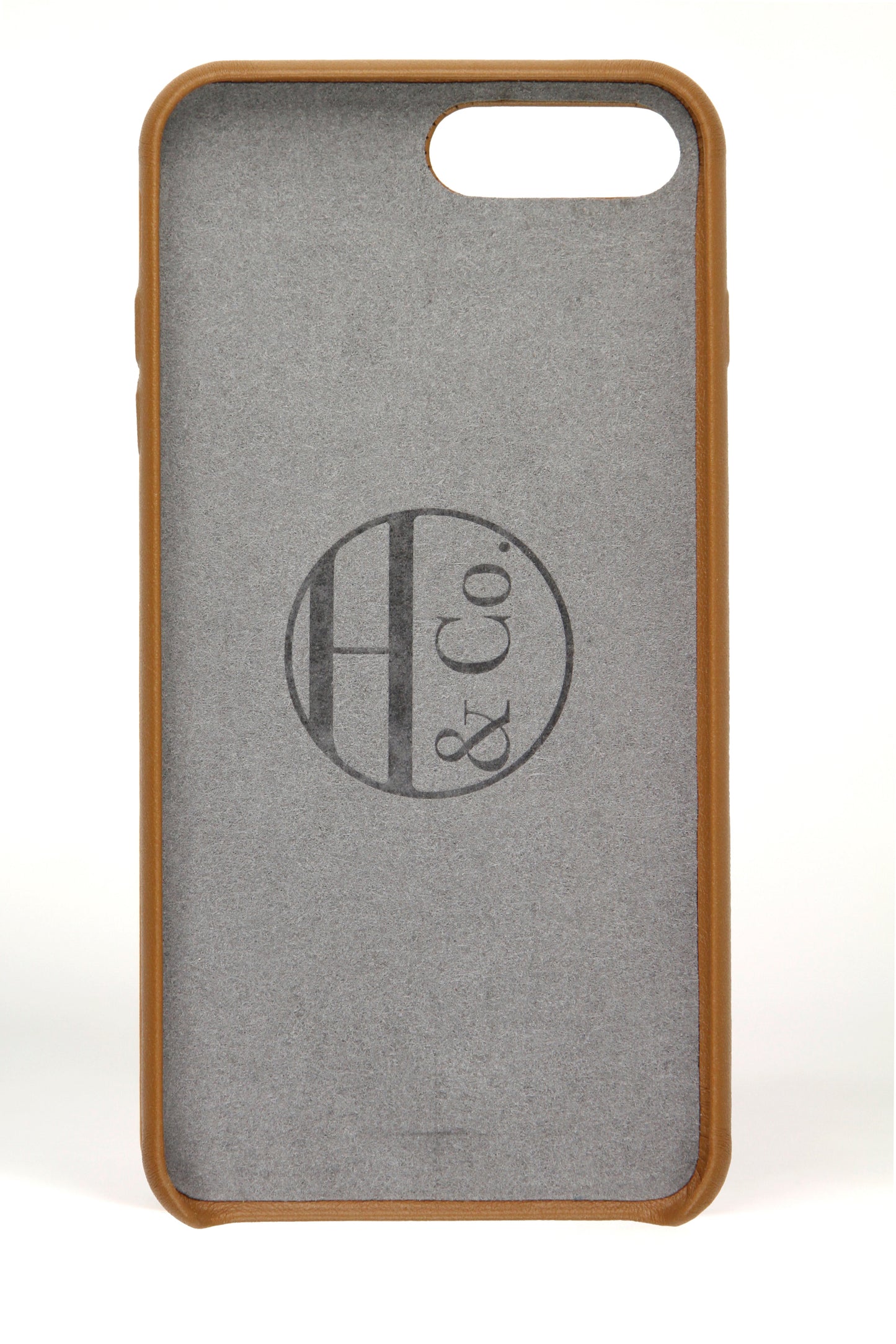 iPhone 7/8 Plus Case, Tan Leather-1