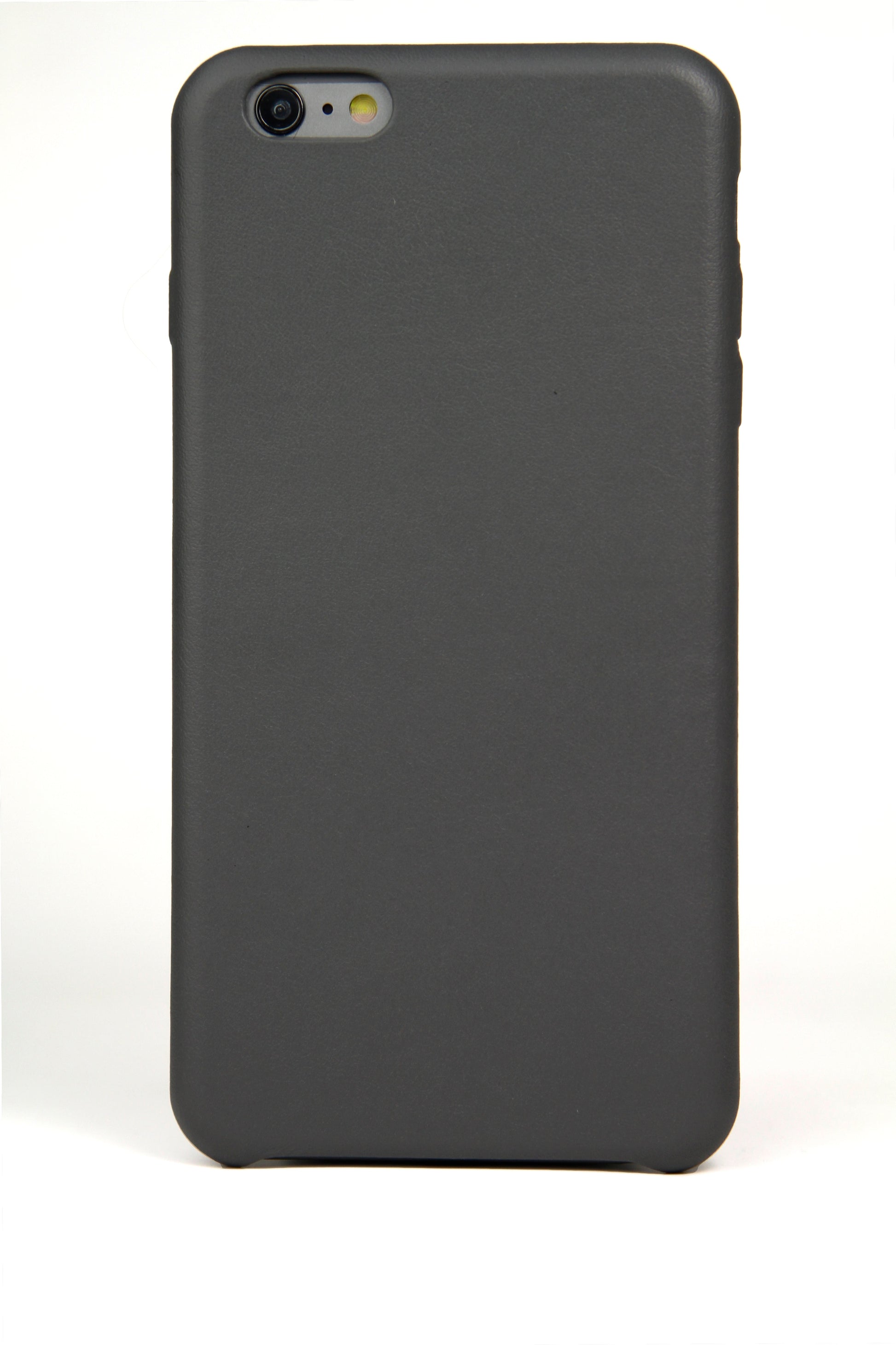 iPhone 6 Plus Case, Grey Leather-0