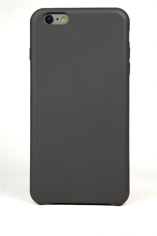 iPhone 6 Plus Case, Grey Leather-0