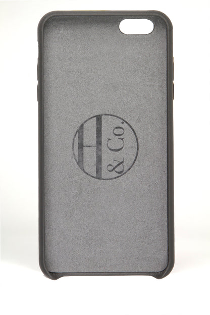 iPhone 6 Plus Case, Grey Leather-1