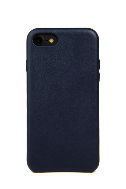 iPhone 7/8 Case, Navy Leather-0