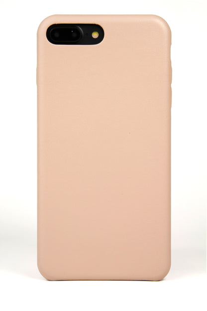 iPhone 7/8 Plus Case, Pink Leather-0