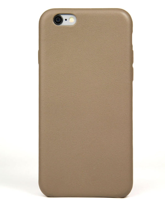 iPhone 6 Case, Taupe Leather-0