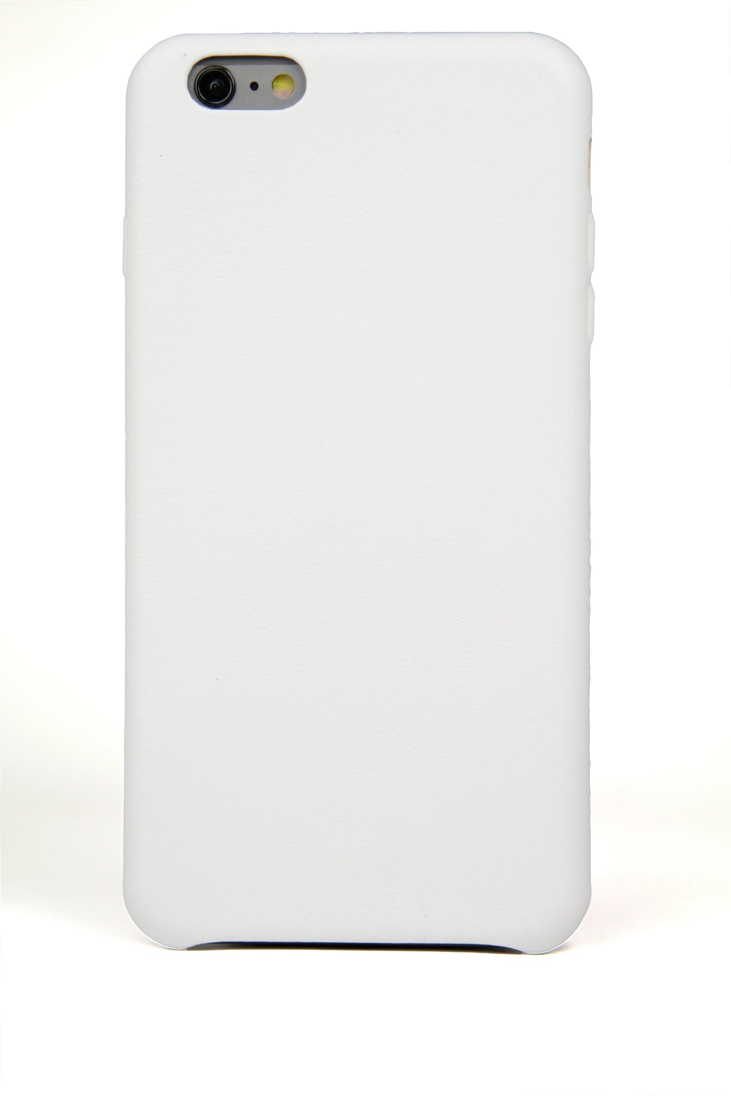 iPhone 6 Plus Case, White Leather-0