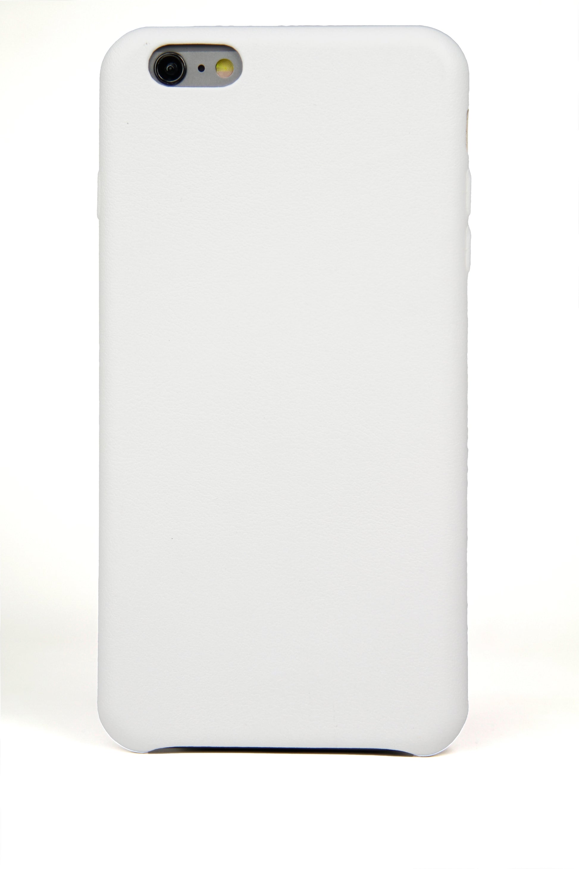 iPhone 6 Plus Case, White Leather-0